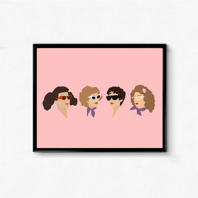 Grease, Pink Ladies • Movie Print